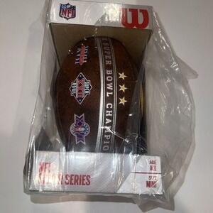 Wilson NFL Silver Series Youth Football Composite Leather Brown Mini WTF1757 New